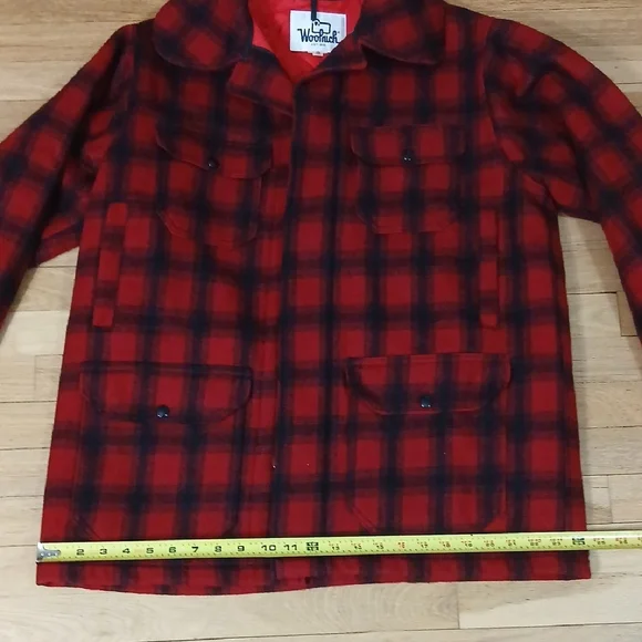 Woolrich Men's Classic Red and Black Checkered Jacket - Picture 8 of 13